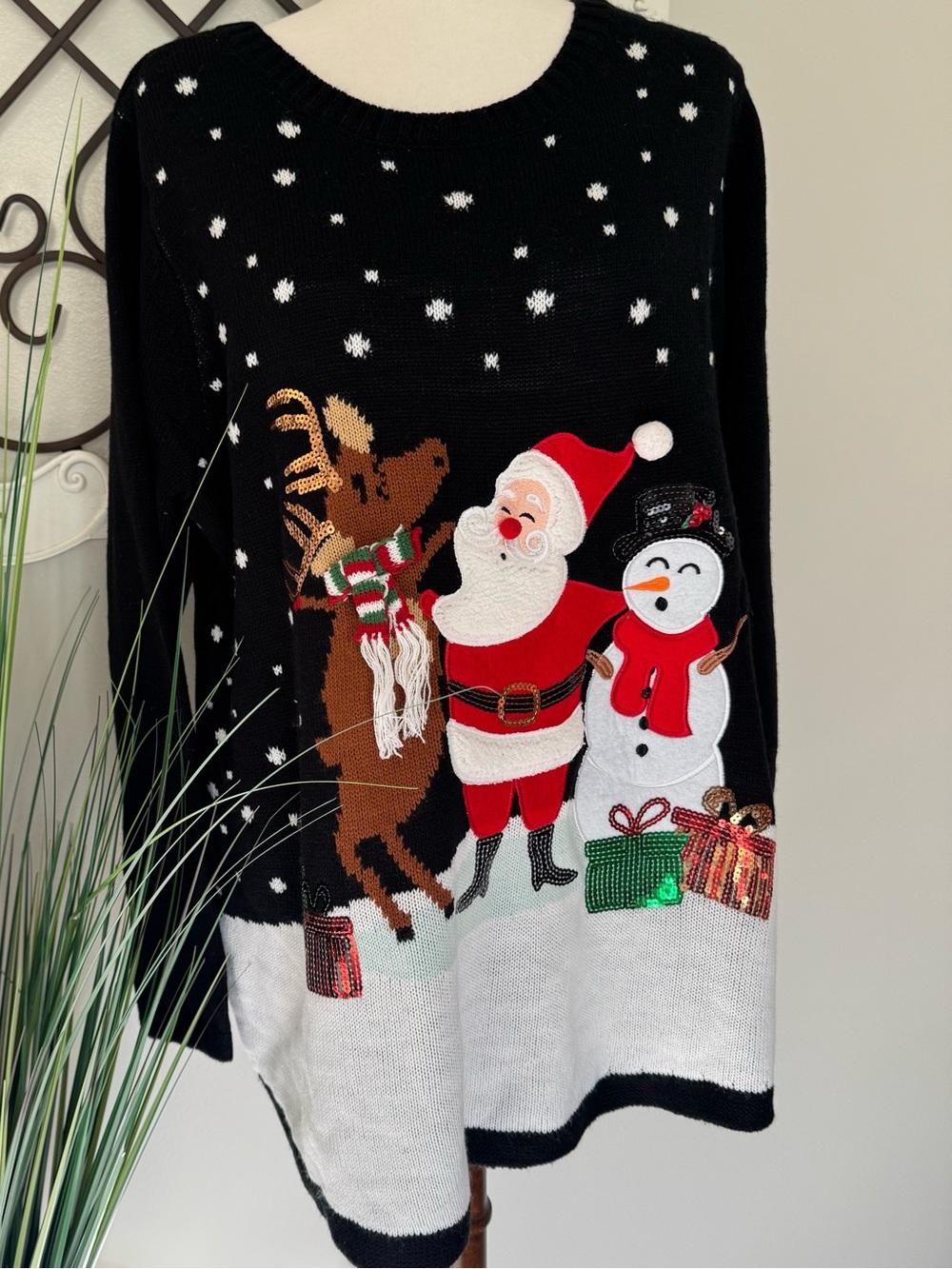 NWT KAREN SCOTT Size 1X Christmas Sweater